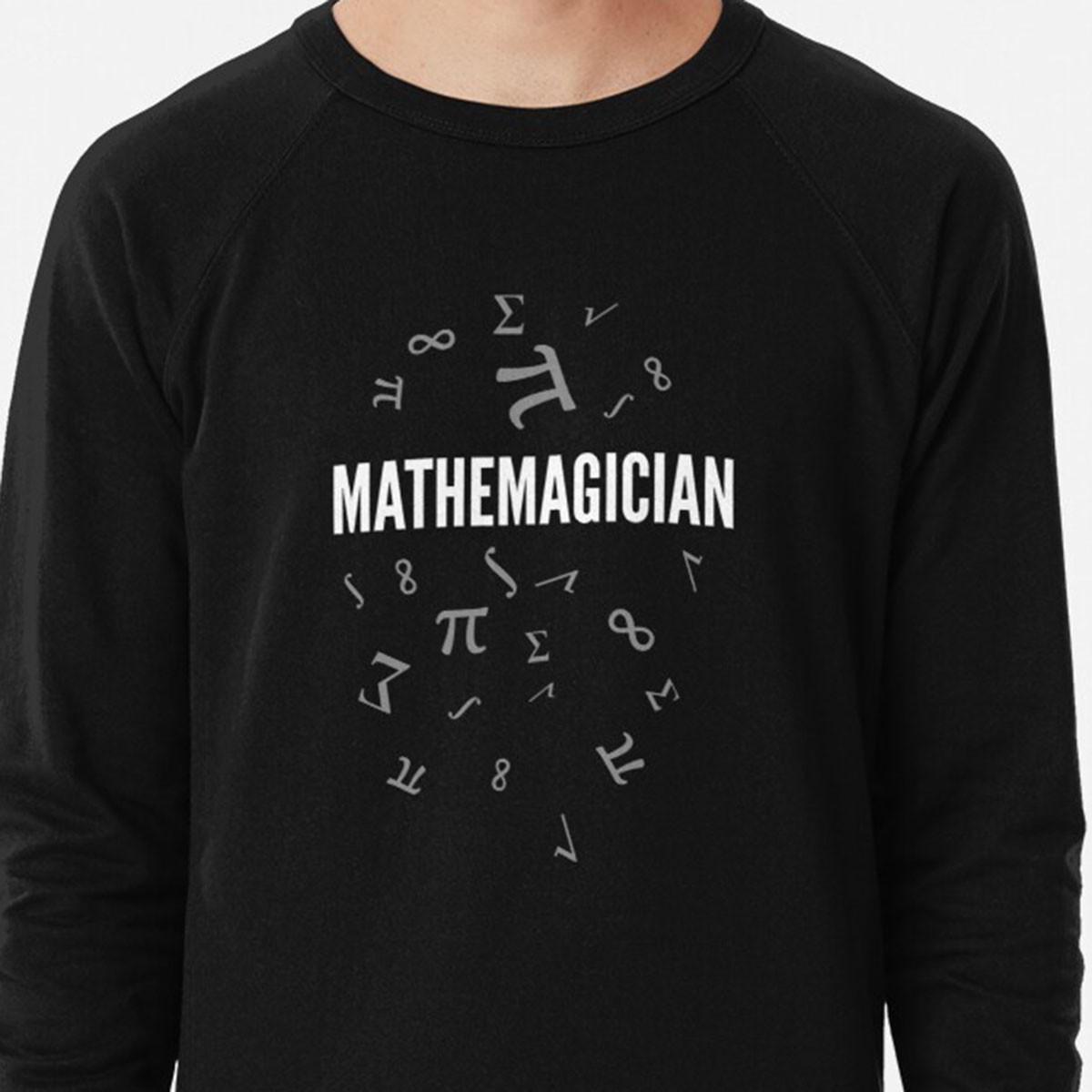 Mathemagician!  Crunching Numbers Like a Superhero! Lightweight Sweatshirt by NTK Apparel