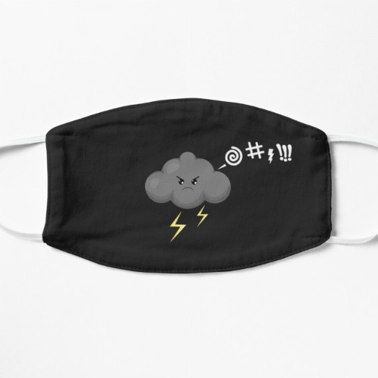 Every silver lining has a cloud - sweary cloud facemask