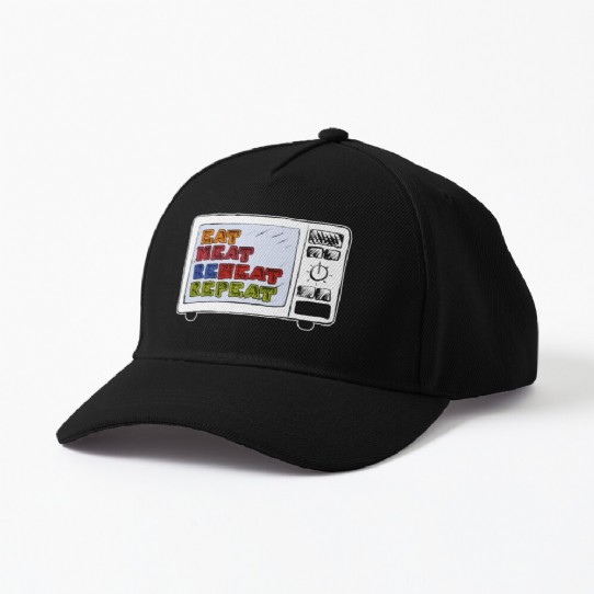 Eat Meat Reheat Repeat Baseball Cap